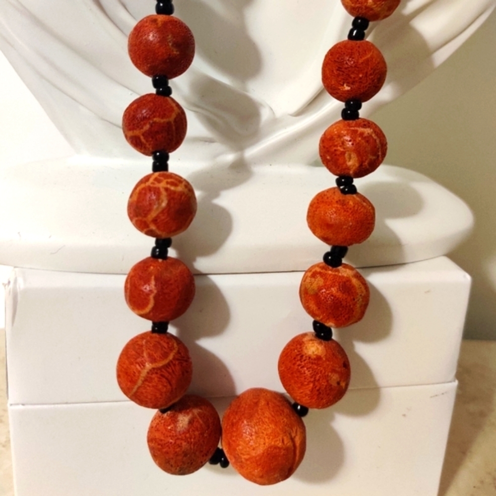 Genuine Mediterranean Sponge Corals Necklace
